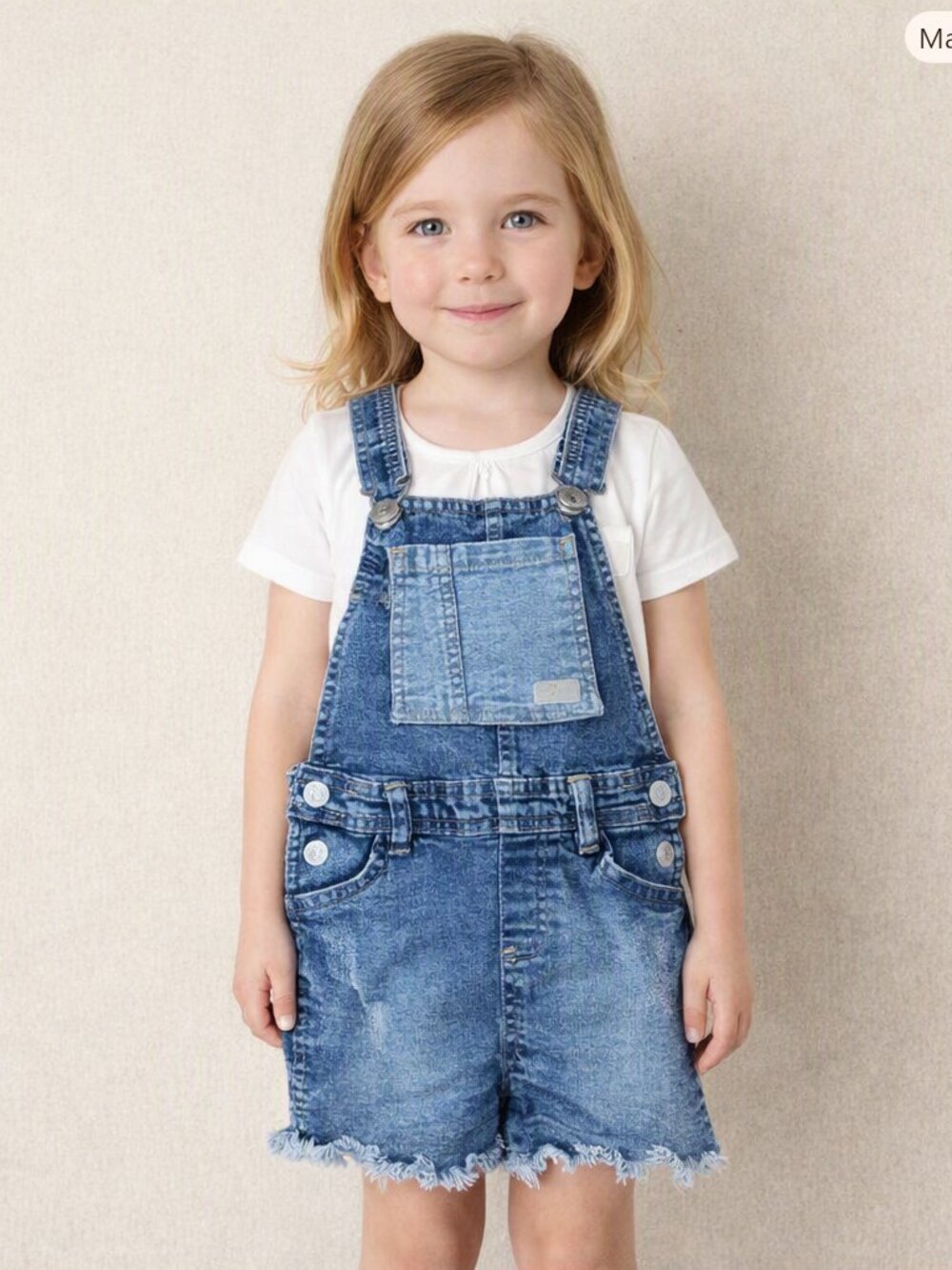 7 for All Mankind Shortalls Girls Size 5